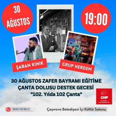 CHP Çayırova’dan 30 Ağustos’a yakışır program