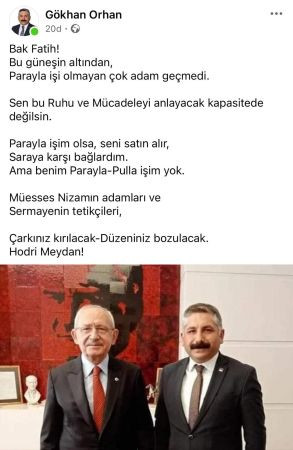 Gökhan Orhan’dan Kılıçdaroğlu paylaşımı