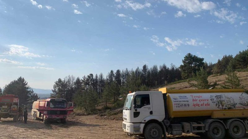 Kocaeli'den Bolu'daki yangına yardım
