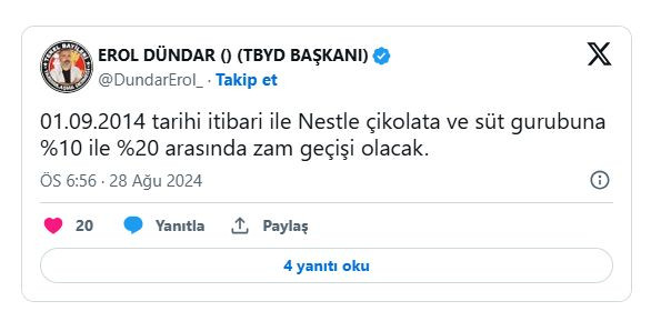 Dev markadan çikolata ve süte dev zam!