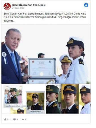 İzmit’in gururu Teğmen Şeyda Yıldırım oldu!