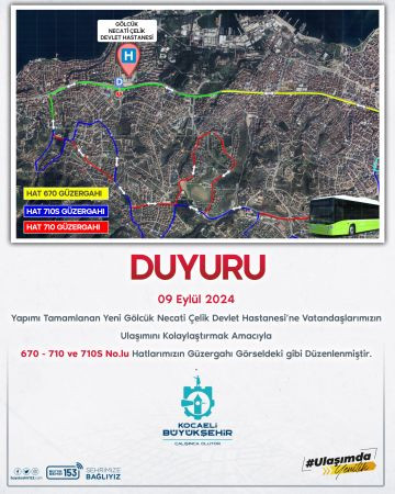 Yeni hastaneye gidecek hatlar belli oldu!