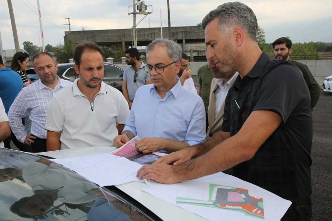 Baraçlı,tesisin tüm alanını inceledi
