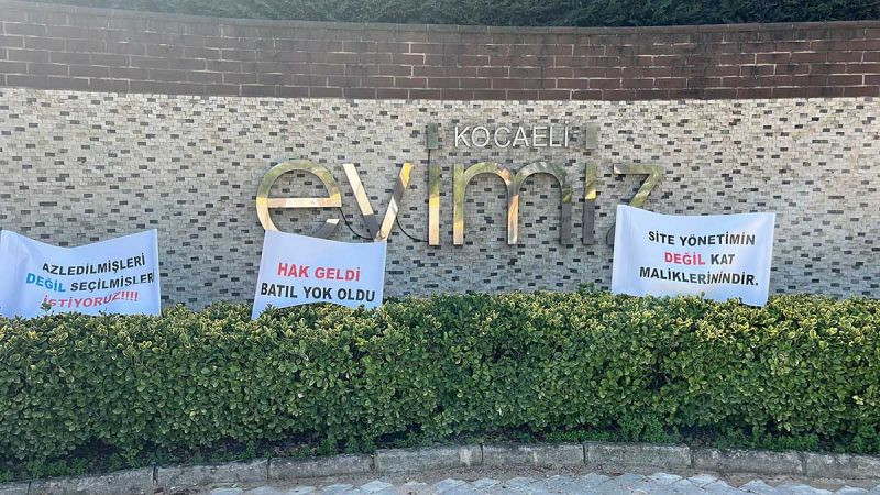 Kocaeli’deki sitede eski yönetim görevi devretmiyor