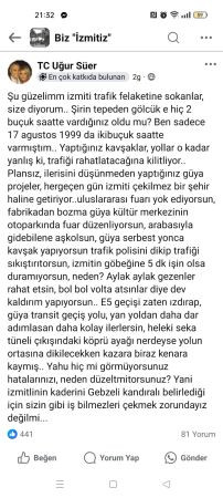 İzmitli vatandaş trafik keşmekeşine böyle isyan etti