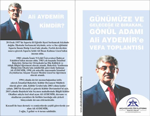 Akça Kocalılardan özel okul sahibine vefa gecesi
