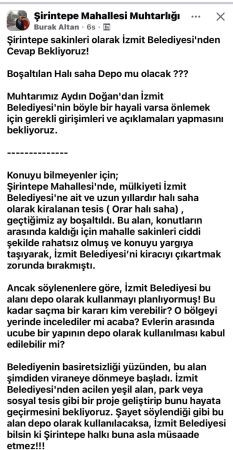 Şirintepe’de “depo” iddiası ortalığı karıştırdı