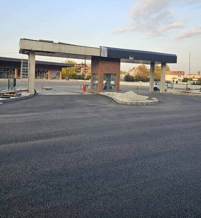Karamürsel yeni otogarına asfalt çalışması