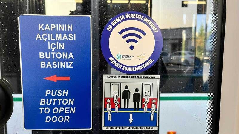 Büyükşehir'den toplu taşıma araçlarında ücretsiz Wİ-Fİ hizmeti