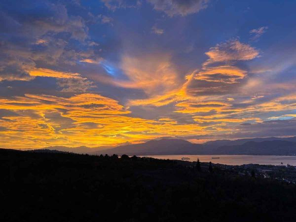 Kocaeli'de mest eden görüntü