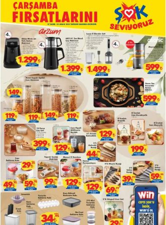 ŞOK Market bu hafta indirimleri! Şok Market 27 KASIM 2024 KATALOĞU Aktüel Ürünler