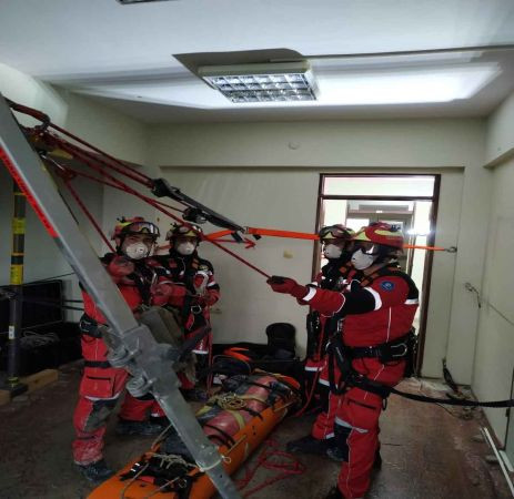 Kocaeli’de nefes kesen tatbikat