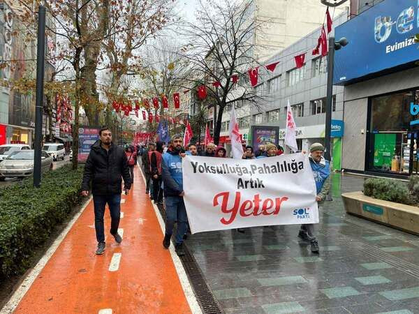 Kocaeli’de asgari ücrete tepki için binlerce kişi yürüdü!