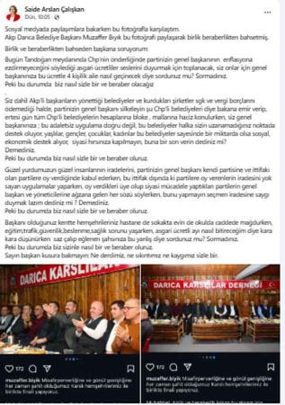 CHP’li Arslan, Bıyık’ı fotoğraflarla eleştirdi
