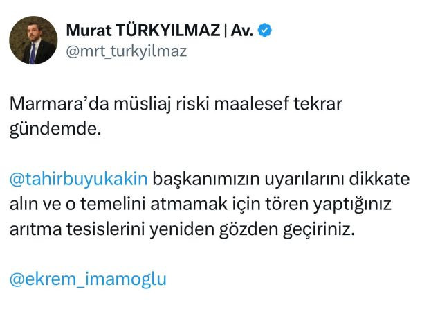 Büyükakın’ın sözleri İstanbul’da gündem oldu