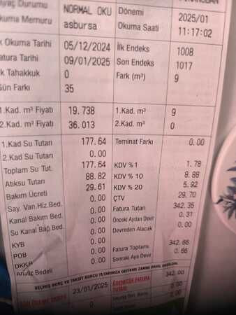 Kocaeli’de suya zam yansımadan gelen faturaya bakın!