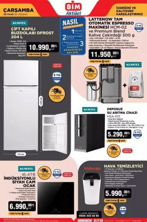 Üç gün sürecek! BİM 29-31 Ocak 2025 Aktüel Kataloğu yayınlandı