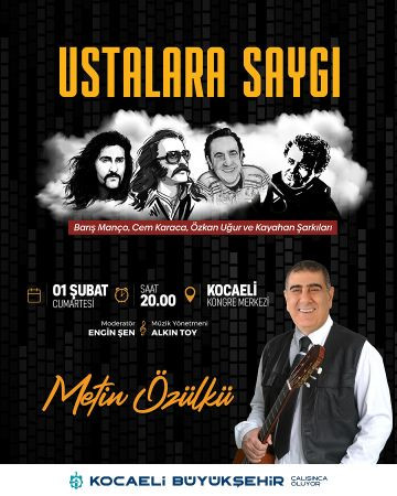 Kocaeli’de unutulmaz isimlerin şarkıları söylenecek