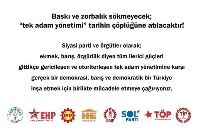 Türkiye solundan ‘birlikte mücadele’ çağrısı!