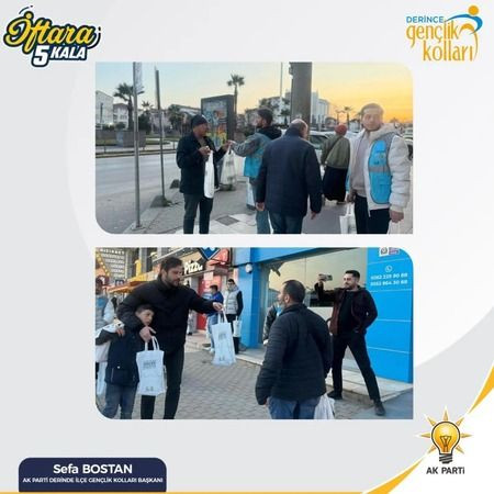 AKP Derince’nin gençleri ‘İftara 5 kala’ sahaya indi