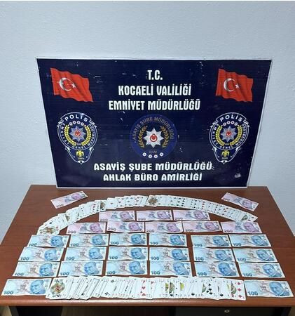 Kocaeli'de kumar baskınında 7 kişiye şok ceza !