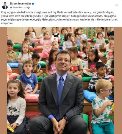 İmamoğlu duyurdu: Kreş açtığım için soruşturma açılmış
