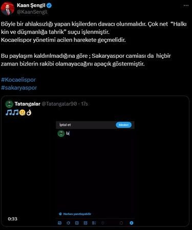 BBP il başkanından Kocaelispor’a çağrı: Sakaryaspor suç işlemiştir