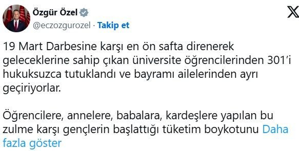 CHP, 2 Nisan'da yapılacak ekonomik boykota destek verdi